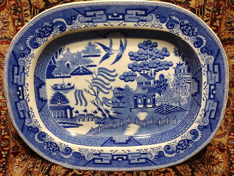 Antique Blue Willow china for sale