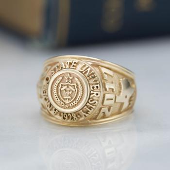 Gold class ring