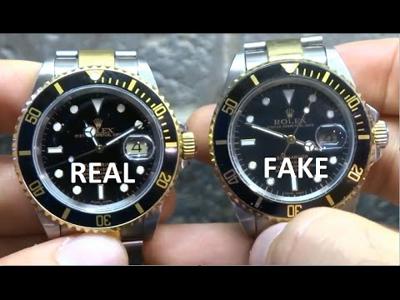 Counterfeit Rolex watch comparison