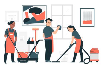 Cleaning illustration